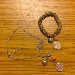 Justice “A” Necklace and Bracelet